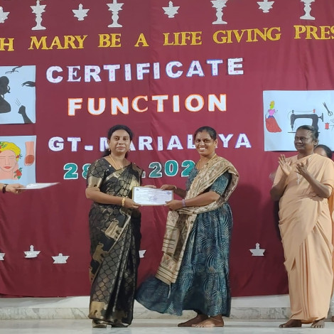 Vocational Course Completion Certificate Distribution